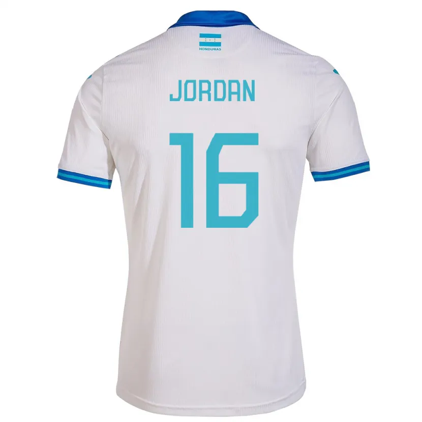 Danxen Dames Honduras Jordan García #16 Wit Thuisshirt Thuistenue 24-26 T-Shirt