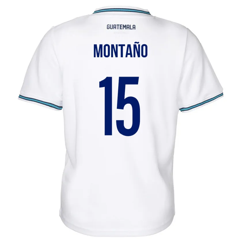 Danxen Dames Guatemala Figo Montaño #15 Wit Thuisshirt Thuistenue 24-26 T-Shirt