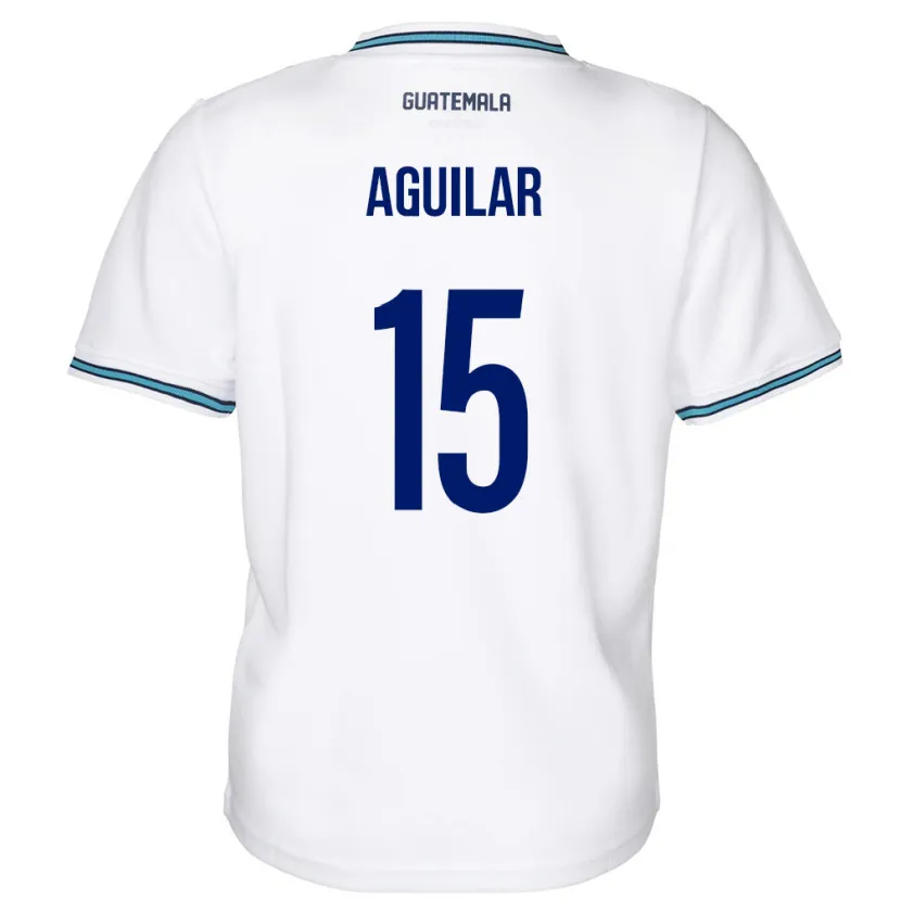 Danxen Dames Guatemala Carlos Aguilar #15 Wit Thuisshirt Thuistenue 24-26 T-Shirt