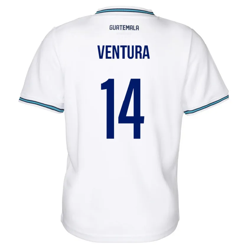 Danxen Dames Guatemala Madelyn Ventura #14 Wit Thuisshirt Thuistenue 24-26 T-Shirt