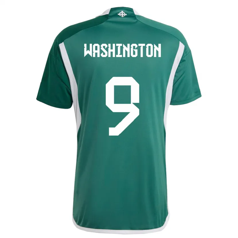 Danxen Dames Noord-Ierland Conor Washington #9 Groente Thuisshirt Thuistenue 24-26 T-Shirt