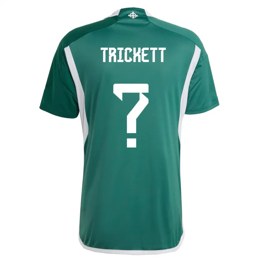 Danxen Dames Noord-Ierland Lewis Trickett #0 Groente Thuisshirt Thuistenue 24-26 T-Shirt