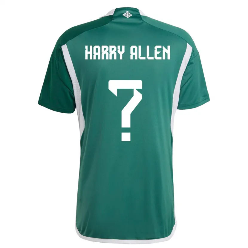 Danxen Dames Noord-Ierland Harry Allen #0 Groente Thuisshirt Thuistenue 24-26 T-Shirt