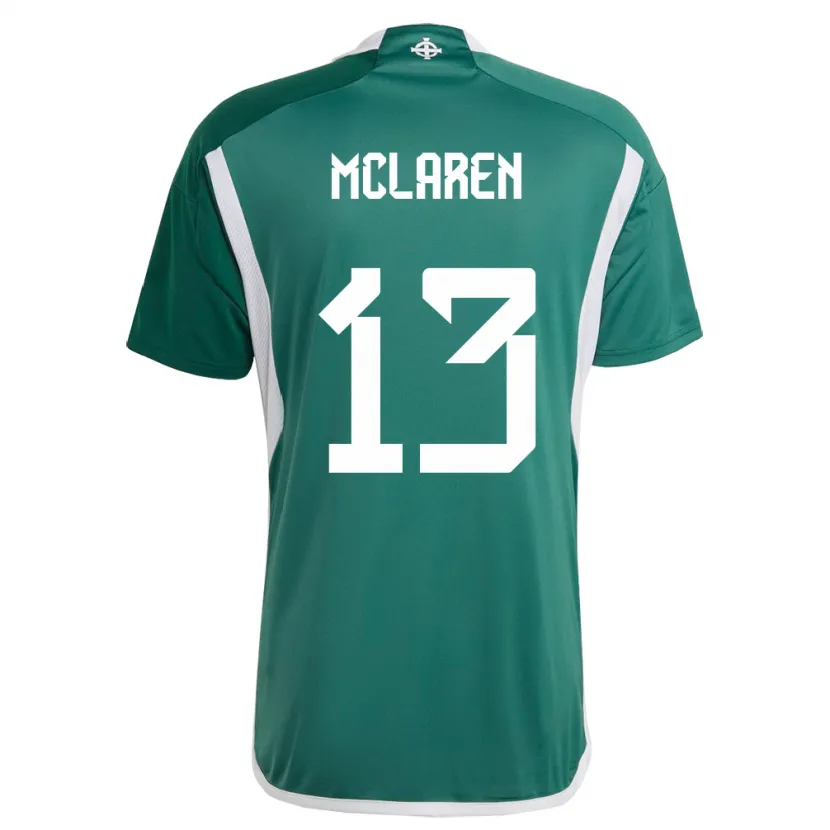 Danxen Dames Noord-Ierland Rachel Mclaren #13 Groente Thuisshirt Thuistenue 24-26 T-Shirt