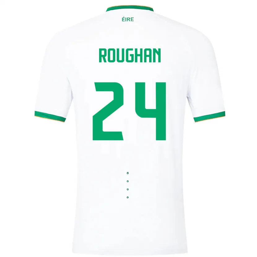 Danxen Dames Ierland Sean Roughan #24 Wit Uitshirt Uittenue 24-26 T-Shirt