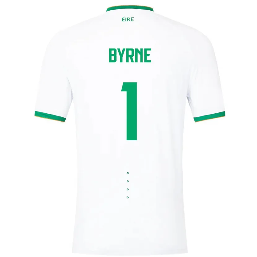 Danxen Dames Ierland Reece Byrne #1 Wit Uitshirt Uittenue 24-26 T-Shirt