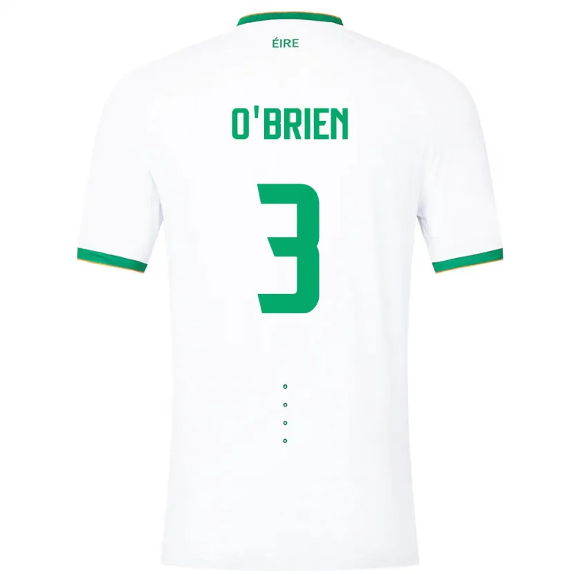Danxen Dames Ierland Luke O'brien #3 Wit Uitshirt Uittenue 24-26 T-Shirt