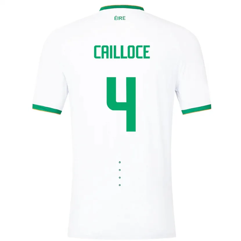 Danxen Dames Ierland Luca Cailloce #4 Wit Uitshirt Uittenue 24-26 T-Shirt