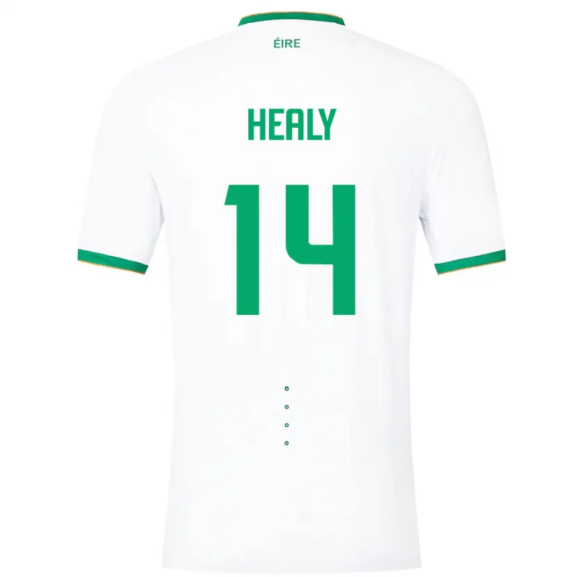 Danxen Dames Ierland Freya Healy #14 Wit Uitshirt Uittenue 24-26 T-Shirt