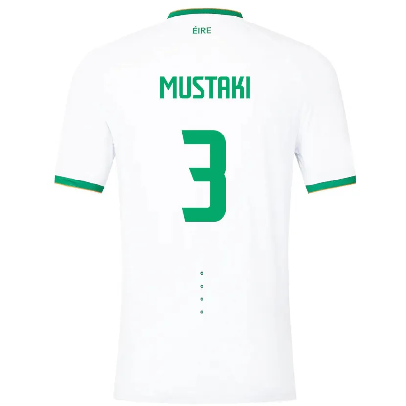 Danxen Dames Ierland Chloe Mustaki #3 Wit Uitshirt Uittenue 24-26 T-Shirt
