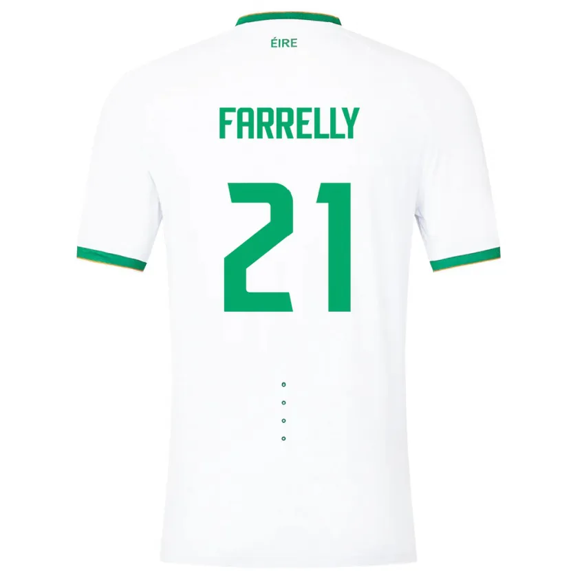 Danxen Dames Ierland Sinead Farrelly #21 Wit Uitshirt Uittenue 24-26 T-Shirt