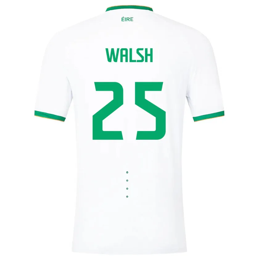 Danxen Dames Ierland Megan Walsh #25 Wit Uitshirt Uittenue 24-26 T-Shirt