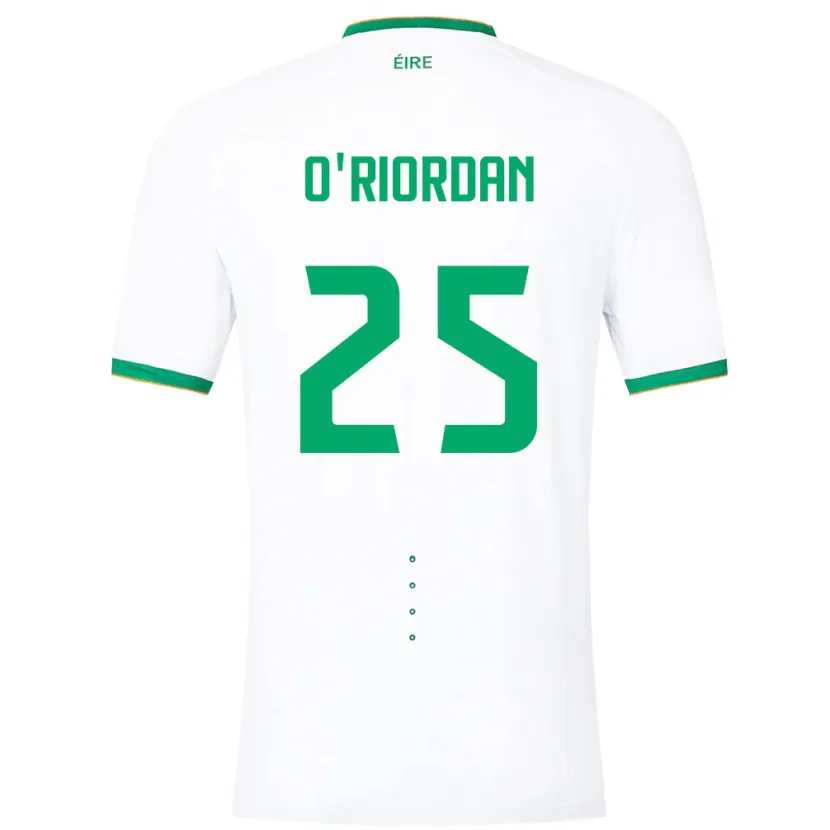 Danxen Dames Ierland Claire O'riordan #25 Wit Uitshirt Uittenue 24-26 T-Shirt