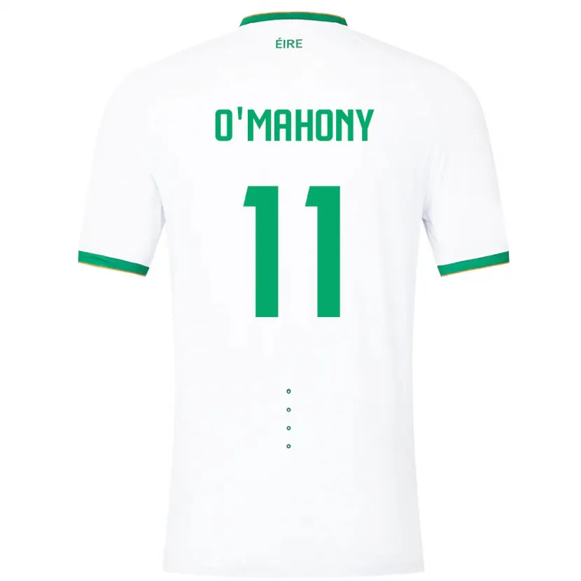 Danxen Dames Ierland Éabha O'mahony #11 Wit Uitshirt Uittenue 24-26 T-Shirt
