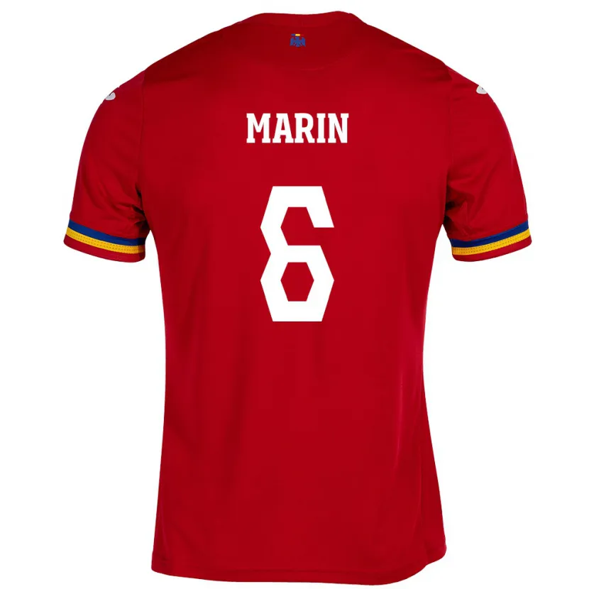 Danxen Dames Roemenië Marius Marin #6 Rood Uitshirt Uittenue 24-26 T-Shirt