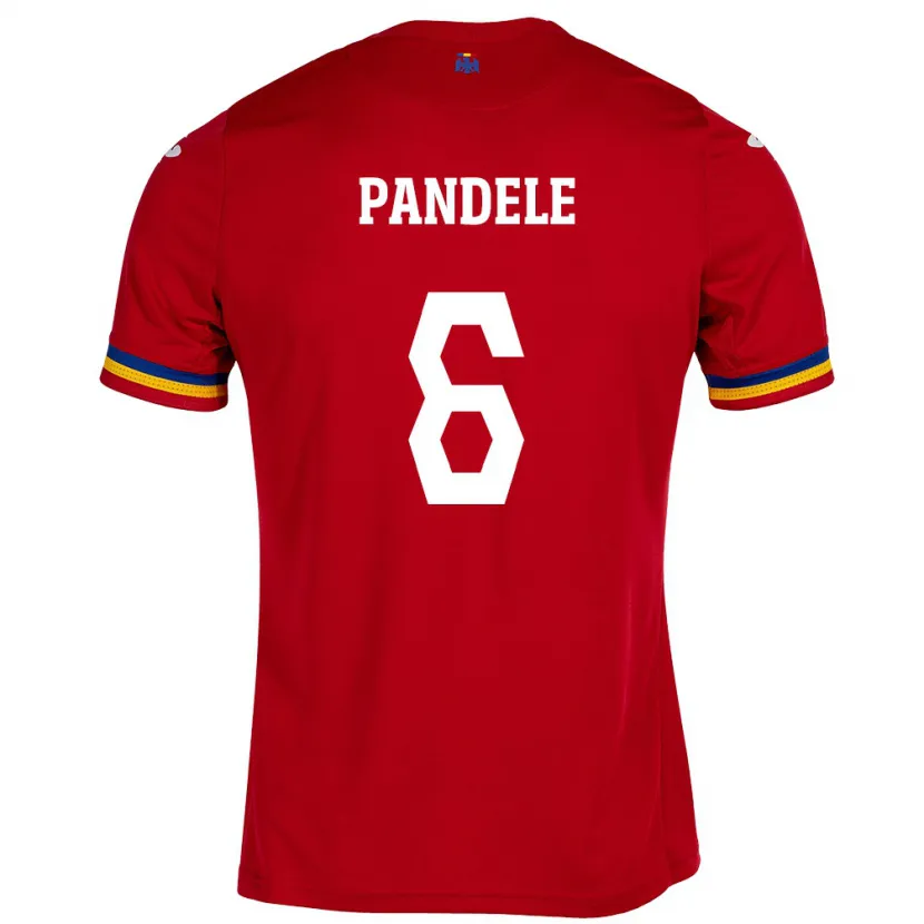Danxen Dames Roemenië Andrei Pandele #6 Rood Uitshirt Uittenue 24-26 T-Shirt