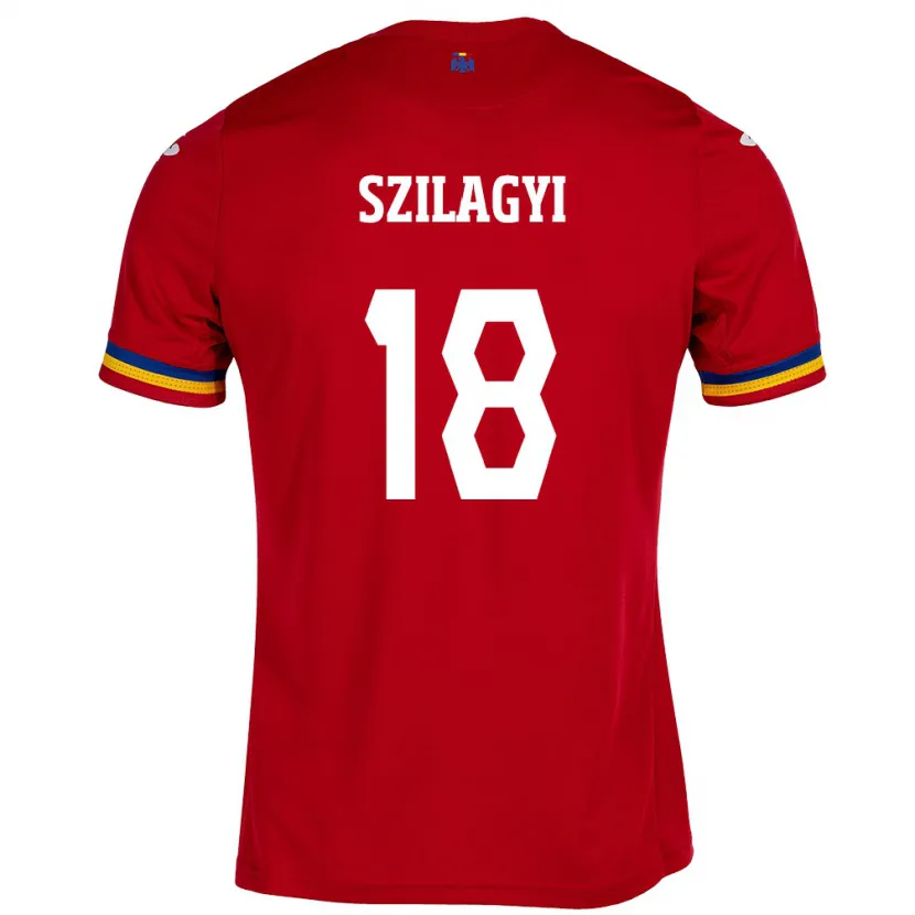 Danxen Dames Roemenië Szabolcs Szilágyi #18 Rood Uitshirt Uittenue 24-26 T-Shirt