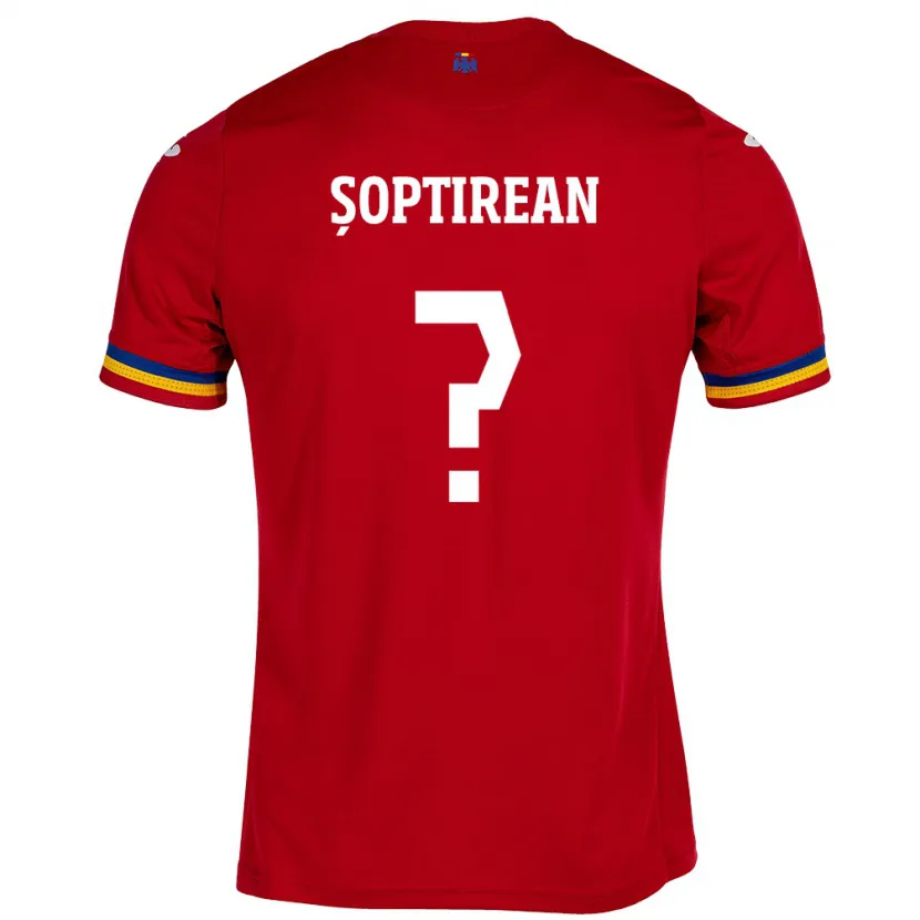 Danxen Dames Roemenië Dominik Șoptirean #0 Rood Uitshirt Uittenue 24-26 T-Shirt