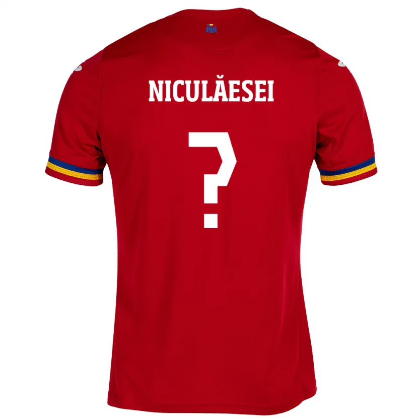 Danxen Dames Roemenië Albert Niculăesei #0 Rood Uitshirt Uittenue 24-26 T-Shirt