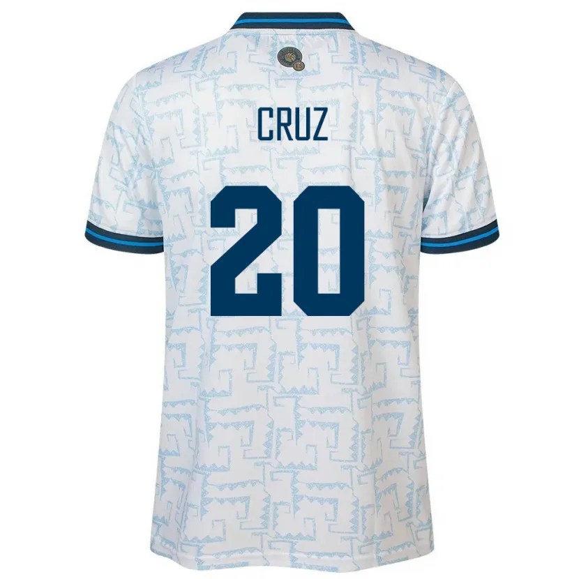 Danxen Dames El Salvador Jorge Cruz #20 Wit Uitshirt Uittenue 24-26 T-Shirt