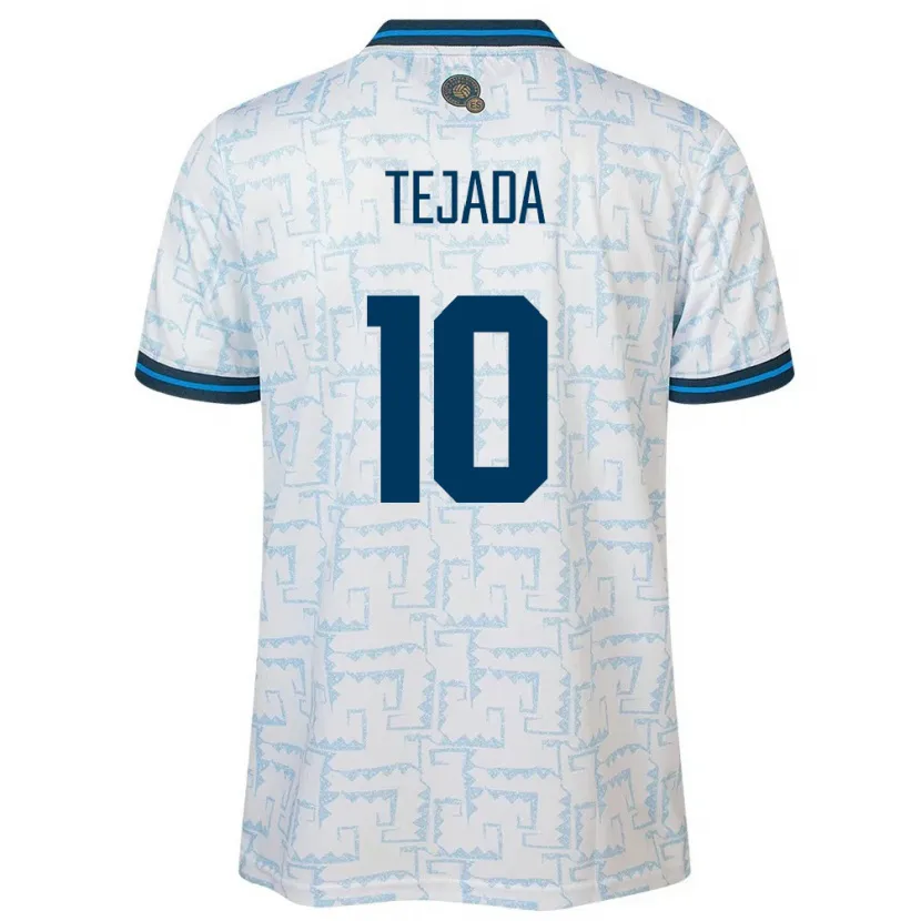Danxen Dames El Salvador Rafael Tejada #10 Wit Uitshirt Uittenue 24-26 T-Shirt