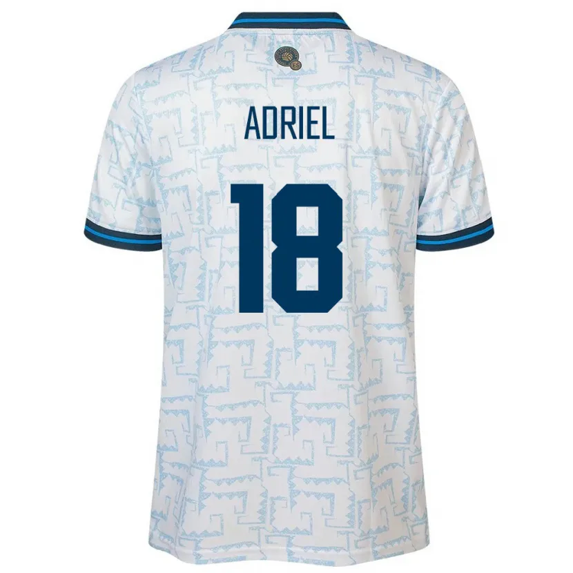 Danxen Dames El Salvador Adriel Martínez #18 Wit Uitshirt Uittenue 24-26 T-Shirt