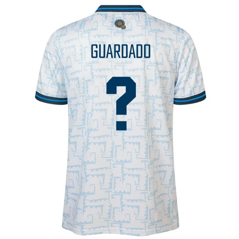 Danxen Dames El Salvador Christopher Guardado #0 Wit Uitshirt Uittenue 24-26 T-Shirt