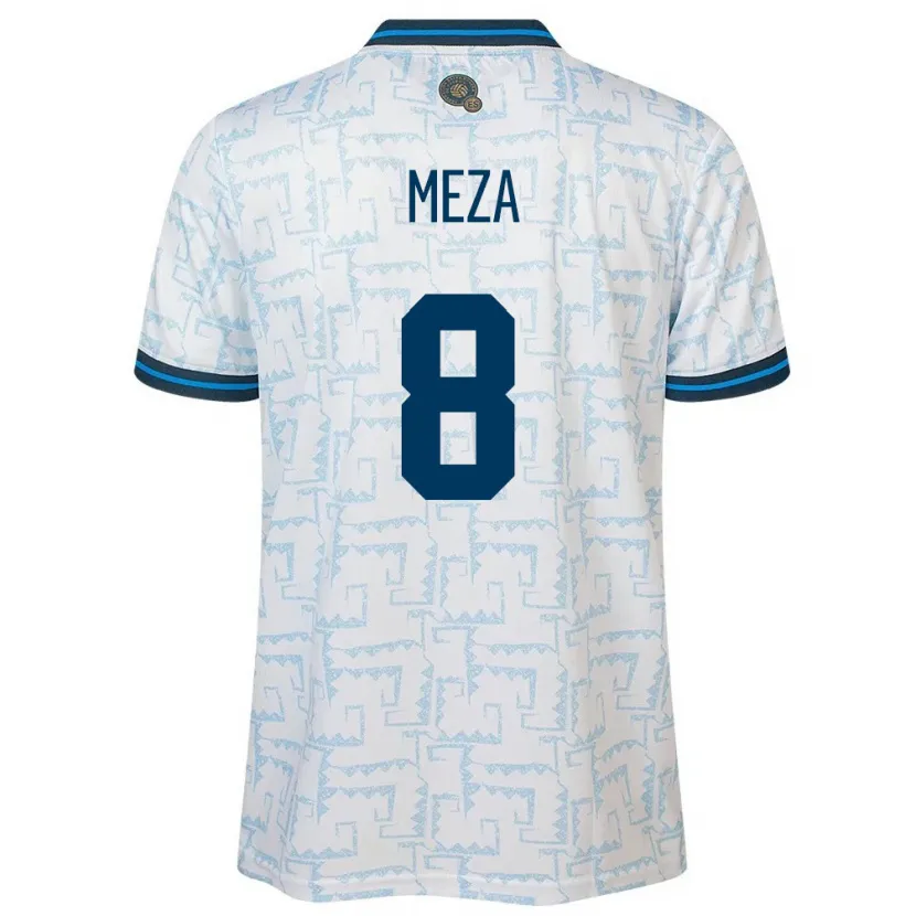 Danxen Dames El Salvador Victoria Meza #8 Wit Uitshirt Uittenue 24-26 T-Shirt