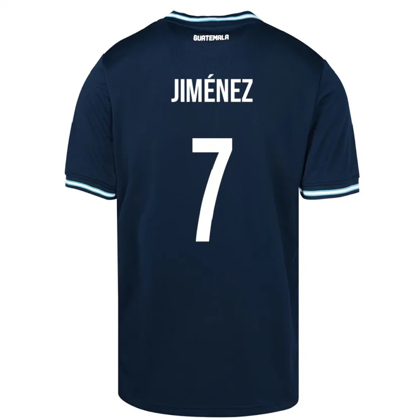 Danxen Dames Guatemala Cristian Jiménez #7 Blauw Uitshirt Uittenue 24-26 T-Shirt
