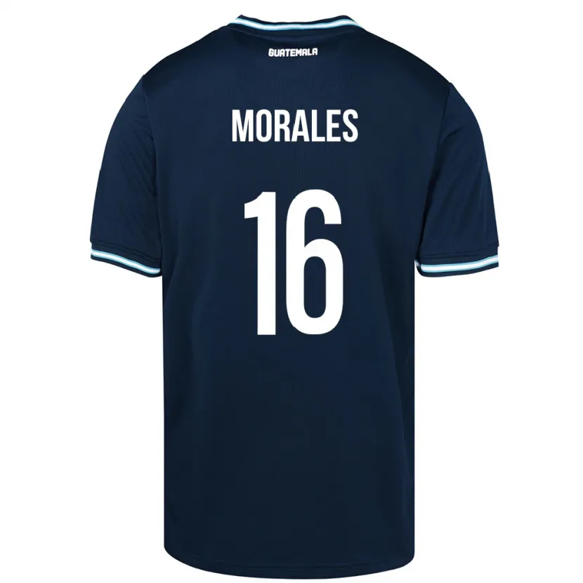 Danxen Dames Guatemala José Morales #16 Blauw Uitshirt Uittenue 24-26 T-Shirt