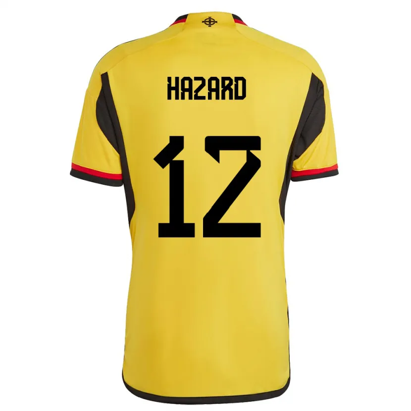 Danxen Dames Noord-Ierland Conor Hazard #12 Wit Uitshirt Uittenue 24-26 T-Shirt