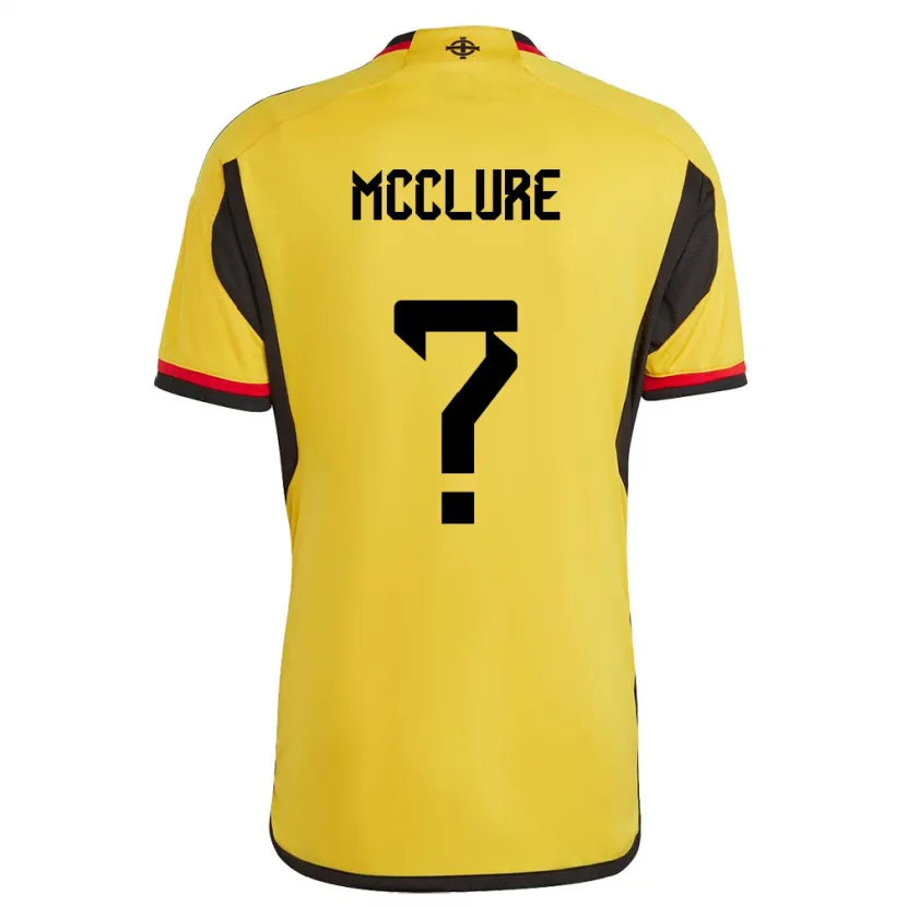 Danxen Dames Noord-Ierland Blaine Mcclure #0 Wit Uitshirt Uittenue 24-26 T-Shirt