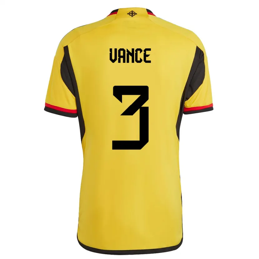 Danxen Dames Noord-Ierland Demi Vance #3 Wit Uitshirt Uittenue 24-26 T-Shirt
