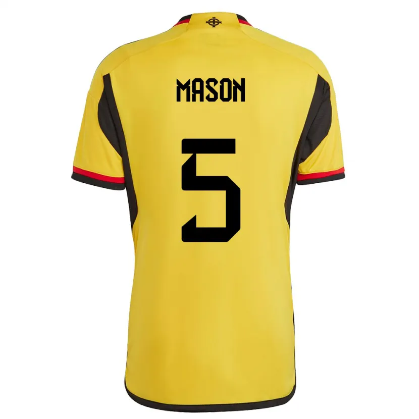 Danxen Dames Noord-Ierland Ellie Mason #5 Wit Uitshirt Uittenue 24-26 T-Shirt