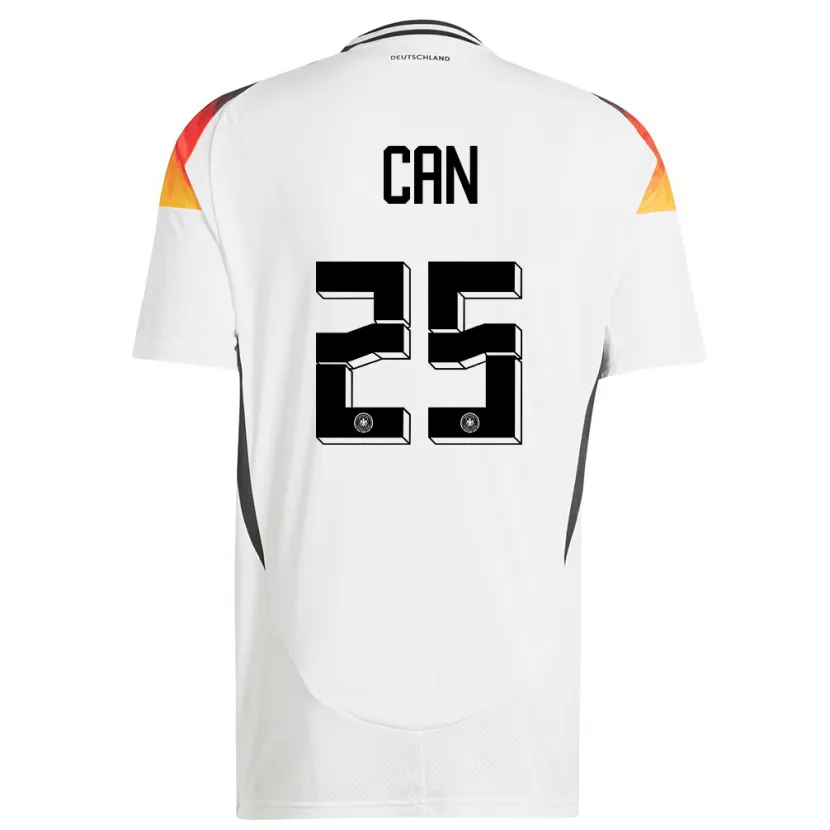 Danxen Kinderen Duitsland Emre Can #25 Wit Thuisshirt Thuistenue 24-26 T-Shirt