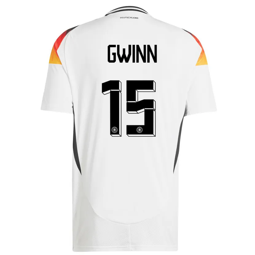 Danxen Kinderen Duitsland Giulia Gwinn #15 Wit Thuisshirt Thuistenue 24-26 T-Shirt