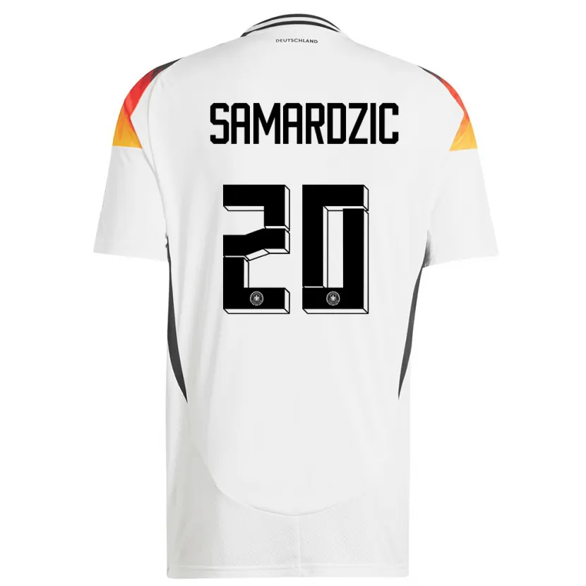 Danxen Kinderen Duitsland Lazar Samardzic #20 Wit Thuisshirt Thuistenue 24-26 T-Shirt