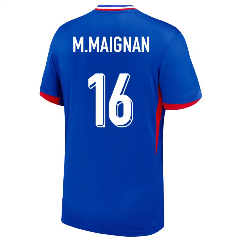 Danxen Kinderen Frankrijk Mike Maignan #16 Blauw Thuisshirt Thuistenue 24-26 T-Shirt