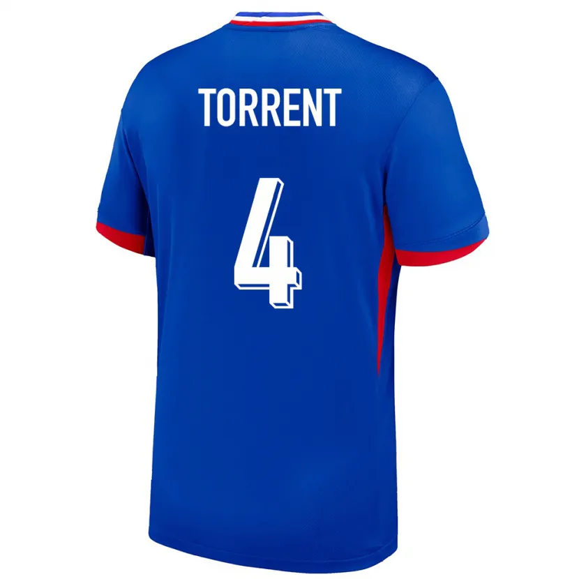 Danxen Kinderen Frankrijk Marion Torrent #4 Blauw Thuisshirt Thuistenue 24-26 T-Shirt