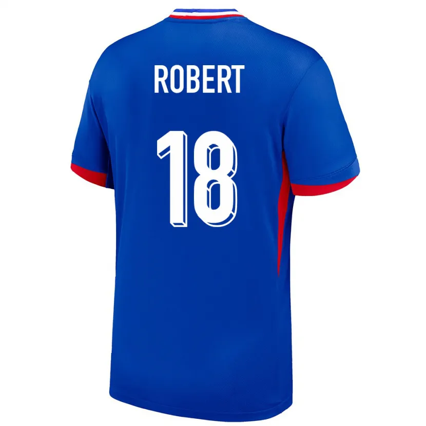 Danxen Kinderen Frankrijk Faustine Robert #18 Blauw Thuisshirt Thuistenue 24-26 T-Shirt