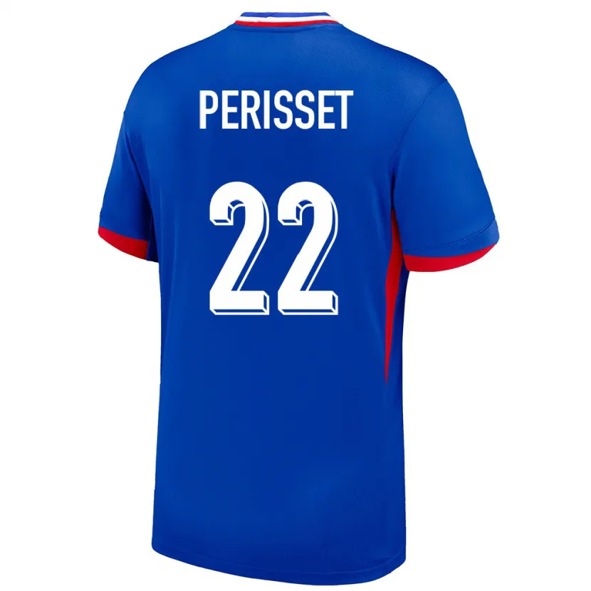 Danxen Kinderen Frankrijk Eve Perisset #22 Blauw Thuisshirt Thuistenue 24-26 T-Shirt