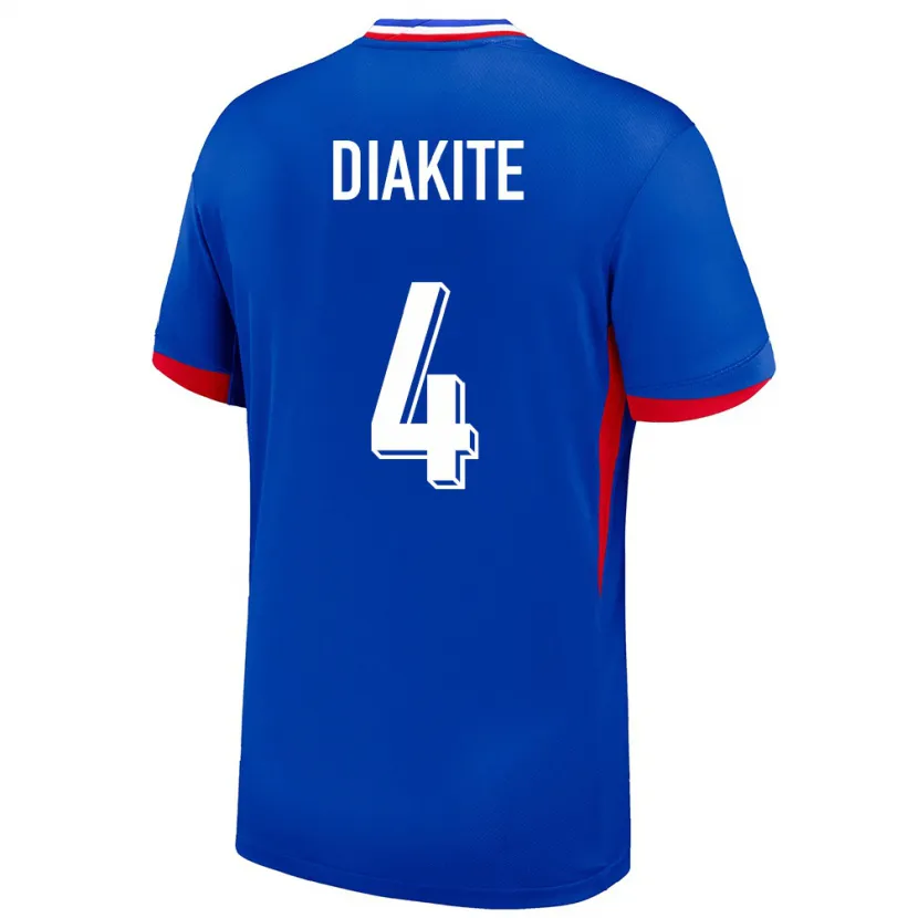 Danxen Kinderen Frankrijk Bafode Diakite #4 Blauw Thuisshirt Thuistenue 24-26 T-Shirt