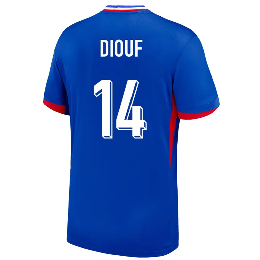 Danxen Kinderen Frankrijk Andy Diouf #14 Blauw Thuisshirt Thuistenue 24-26 T-Shirt