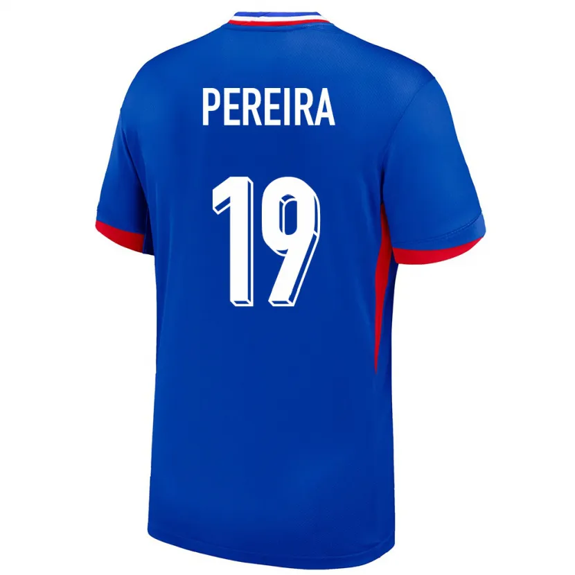 Danxen Kinderen Frankrijk Brayann Pereira #19 Blauw Thuisshirt Thuistenue 24-26 T-Shirt