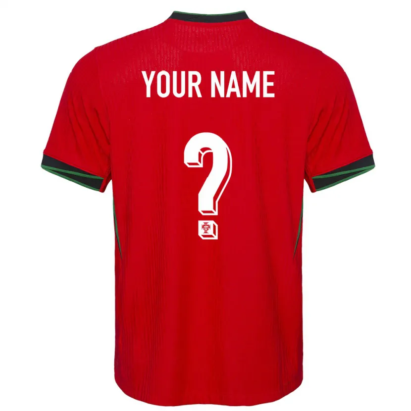Danxen Kinderen Portugal Uw Naam #0 Rood Thuisshirt Thuistenue 24-26 T-Shirt