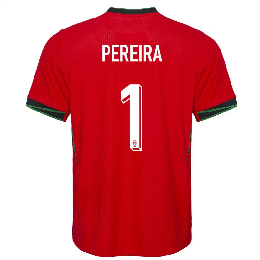 Danxen Kinderen Portugal Ines Pereira #1 Rood Thuisshirt Thuistenue 24-26 T-Shirt