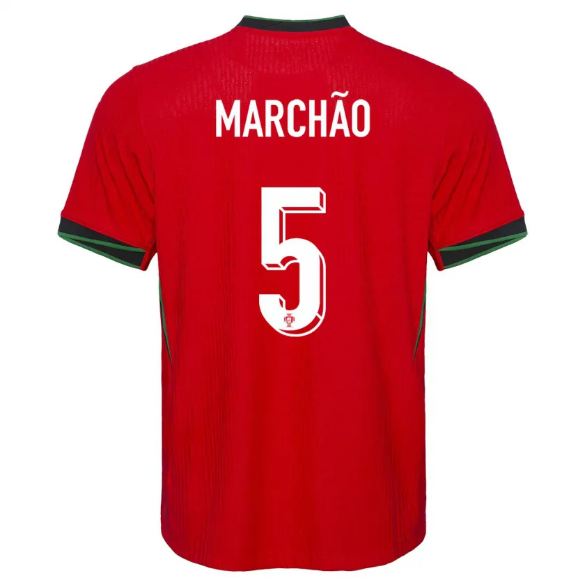 Danxen Kinderen Portugal Joana Marchao #5 Rood Thuisshirt Thuistenue 24-26 T-Shirt