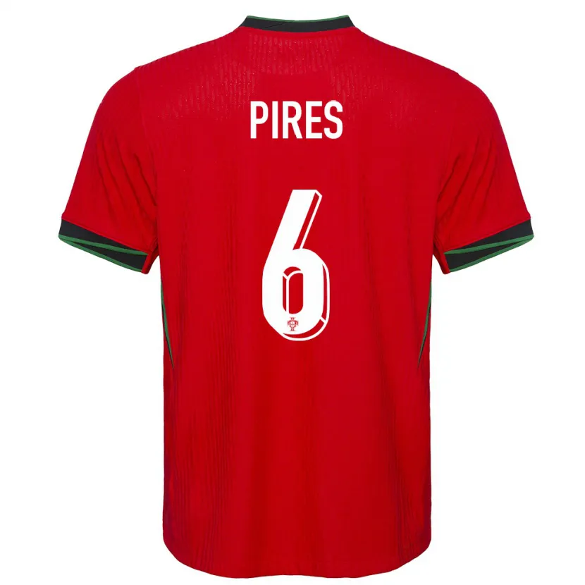 Danxen Kinderen Portugal Suzane Pires #6 Rood Thuisshirt Thuistenue 24-26 T-Shirt