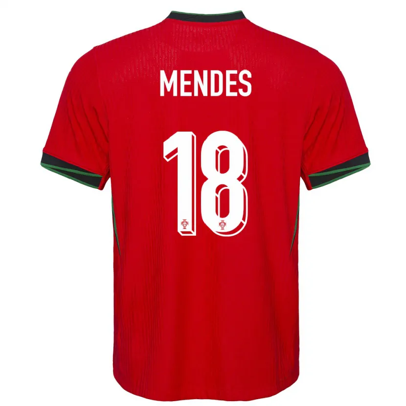 Danxen Kinderen Portugal Carolina Mendes #18 Rood Thuisshirt Thuistenue 24-26 T-Shirt
