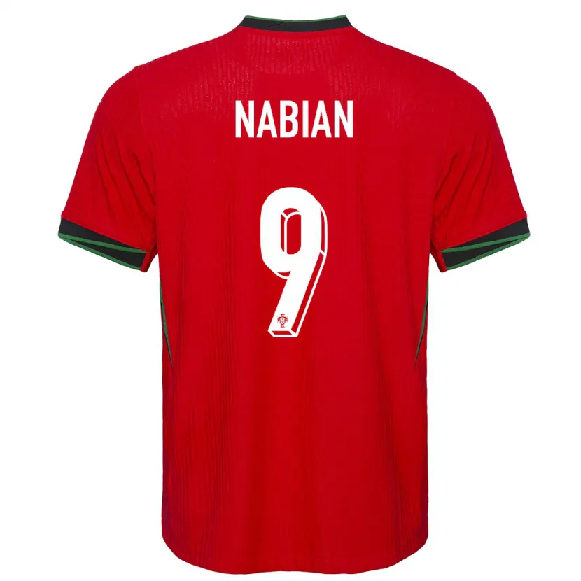 Danxen Kinderen Portugal Herculano Nabian #9 Rood Thuisshirt Thuistenue 24-26 T-Shirt